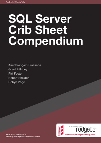 RedGate SQL Server Crib Sheet Compendium 