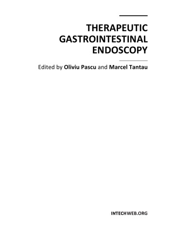 Therapeutic Gastrointestinal Endoscopy