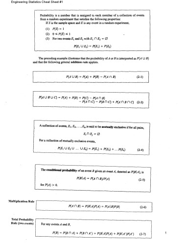 Engineering statistics