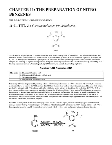 Preparation of nitrobenzene