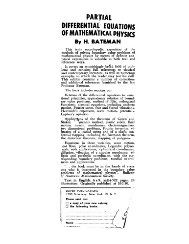 Partial differential equations of mathematical physics