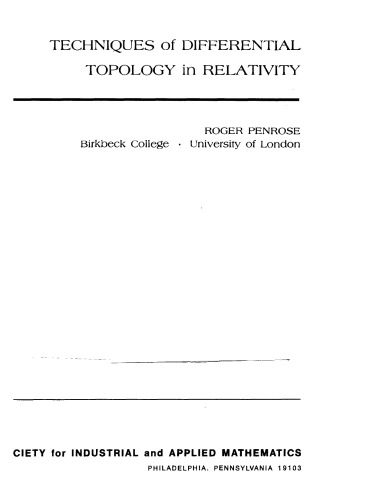 Techniques of differential topology in relativity