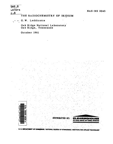 The radiochemistry of iridium