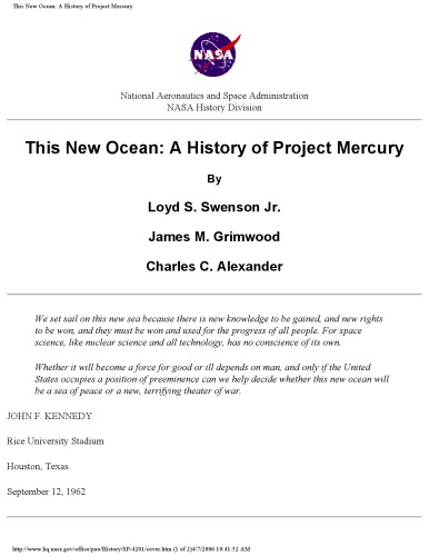 This new ocean : a history of Project Mercury