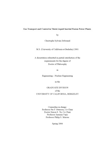 Gas Transport and Control in Thick-Liquid Inertial Fusion PowerPlants