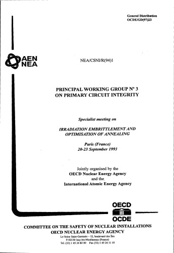 Workshop on Reactor Coolant System Leakage and Failure Probabilities : Koln (Germany), 9-11 December 1992