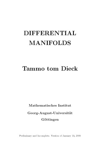 Differential manifolds