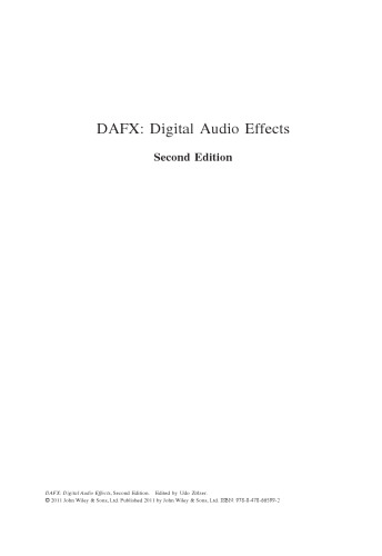 DAFX : digital audio effects