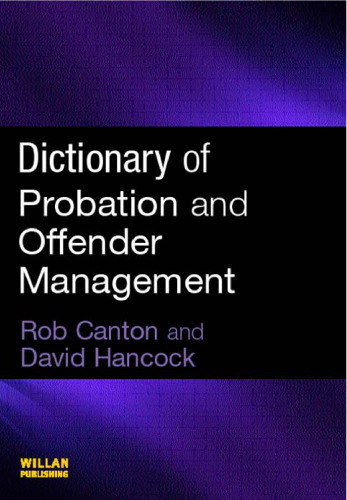 Dictionary of probation and offender management