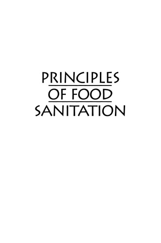 Principles of Food Sanitation