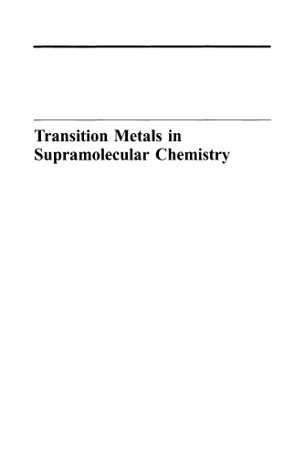 Transition Metals in Supramolecular Chemistry