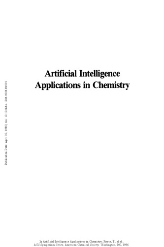 Artificial Intelligence Applications in Chemistry