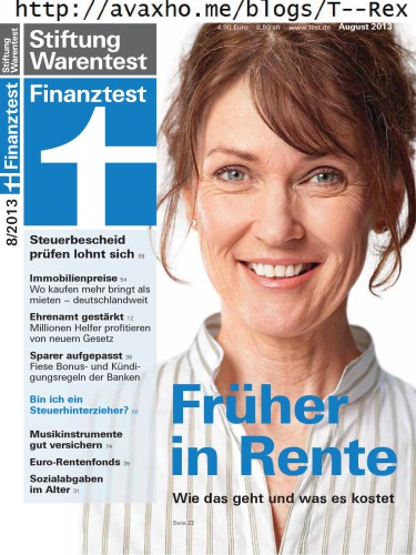 Stiftung Warentest Finanztest 08-2013