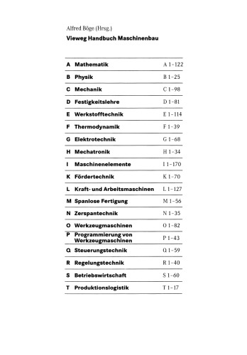 Vieweg Handbuch Maschinenbau: Grundlagen und Anwendungen der Maschinenbau-Technik