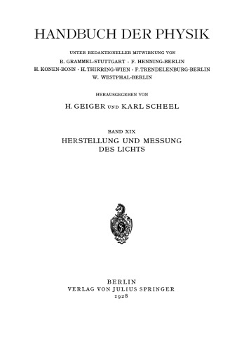 Herstellung und Messung des Lichts