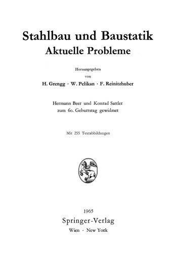 Stahlbau und Baustatik: Aktuelle Probleme