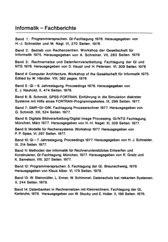 Datenbanken in Rechnernetzen mit Kleinrechnern: GI-Fachtagung mit Unterstützung durch das German Chapter der ACM, 11./12. April 1978, Kernforschungszentrum Karlsruhe