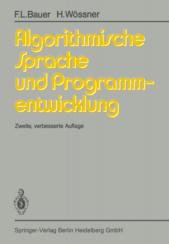 Algorithmische Sprache und Programmentwicklung