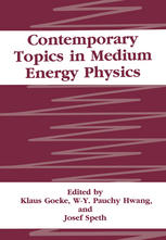 Contemporary Topics in Medium Energy Physics