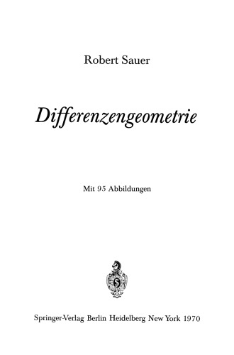 Differenzengeometrie