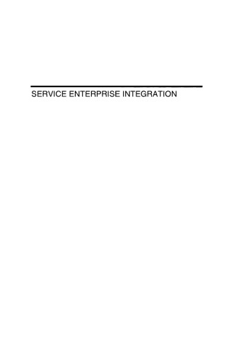 Service Enterprise Integration: An Enterprise Engineering Perspective