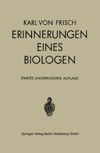 Erinnerungen eines Biologen