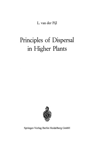 Principles of Dispersal in Higher Plants